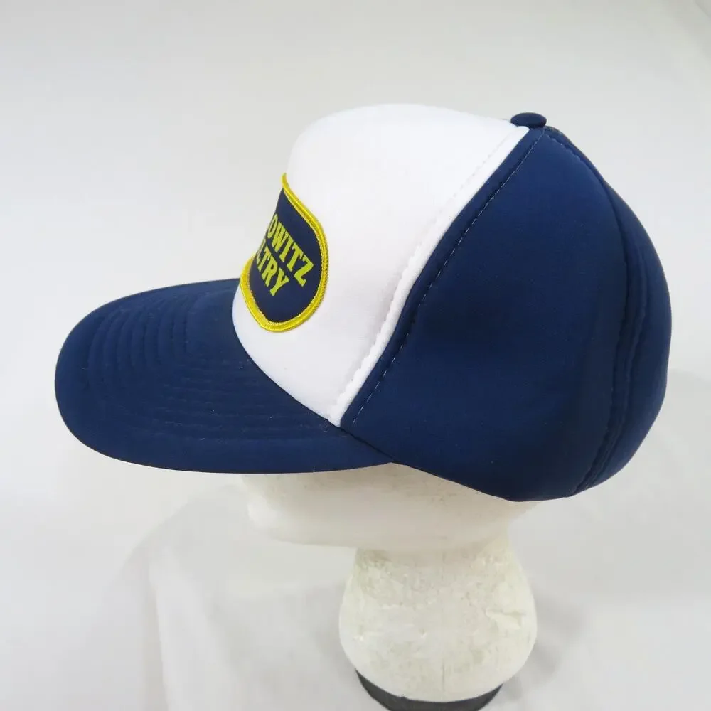 Berkowitz Poultry Hat Trucker Blue White Snapback 1980s